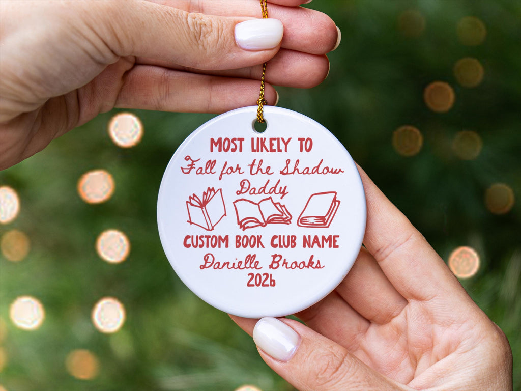 Personalized Book Club Ornament – Most Likely To Edition