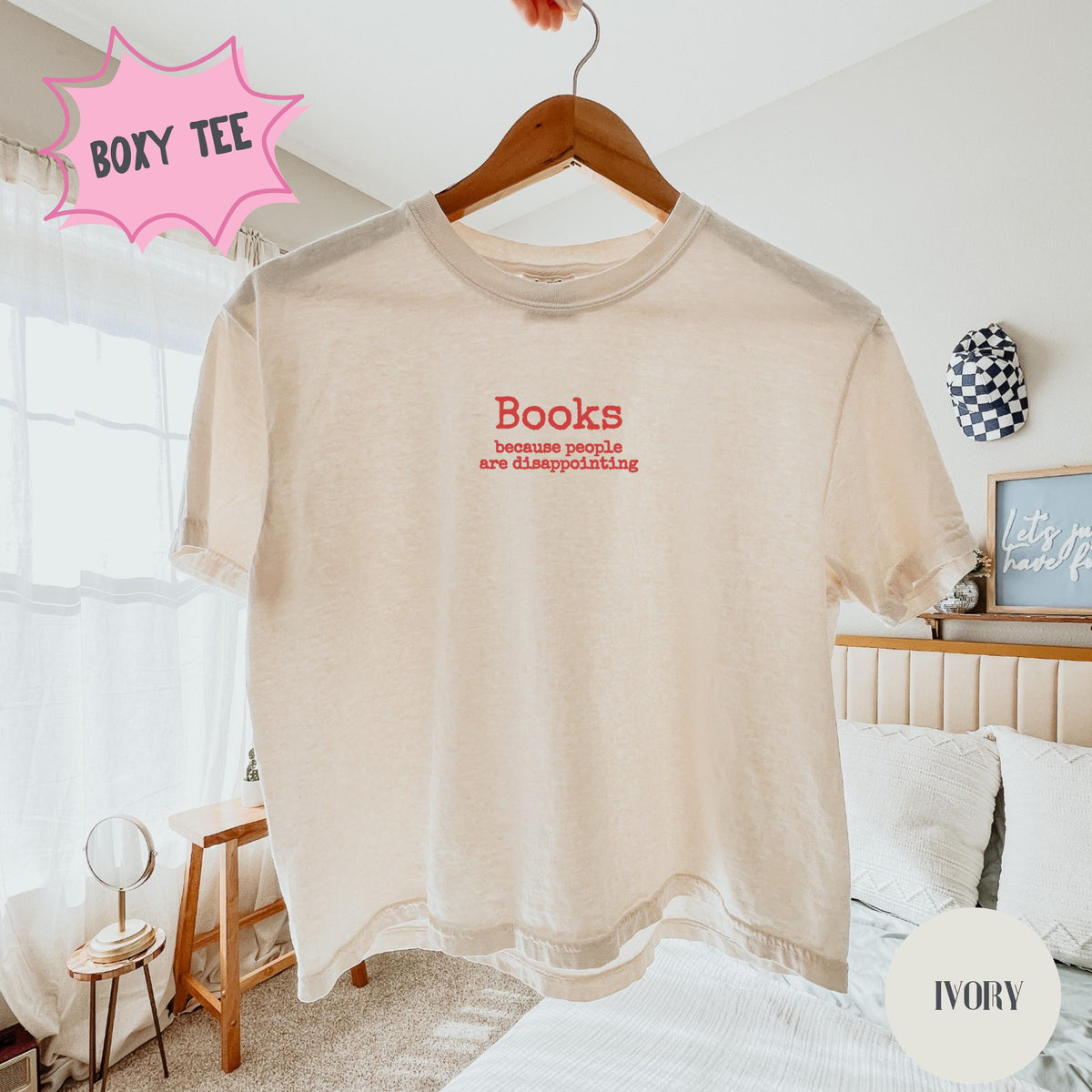 Books Because People Are Disappointing Shirt – Funny Reader Gift
