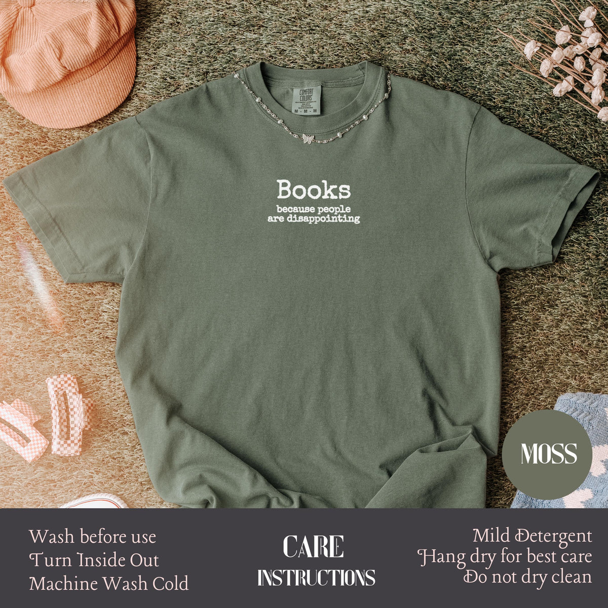 Books Because People Are Disappointing Shirt – Funny Reader Gift